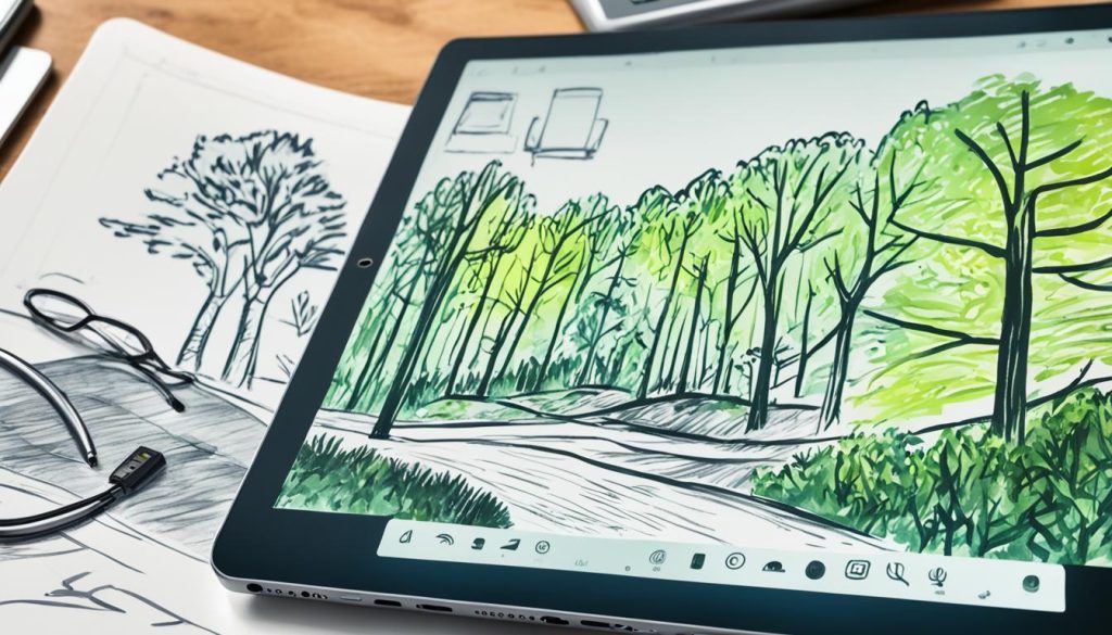 Autonomia de bateria em tablets para desenho