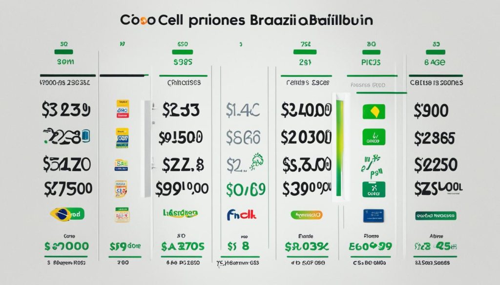 Comparativo de preços de celulares